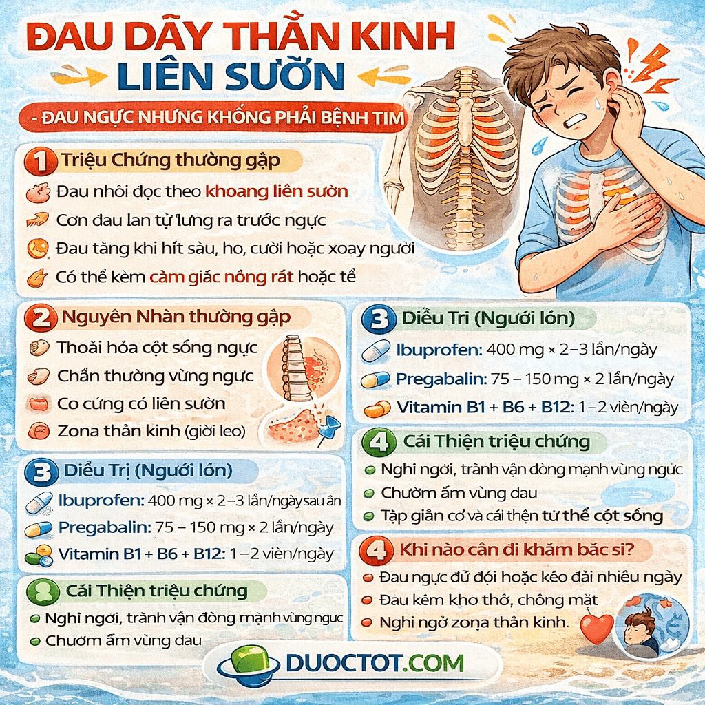 ĐAU DÂY THẦN KINH LIÊN SƯỜN
